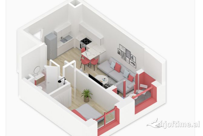 Shtepi ne shitje 1+1 ne Tirane - 73,000 Euro