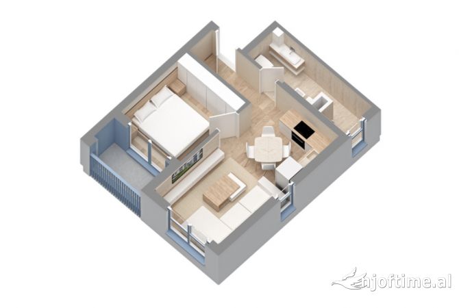 Shtepi ne shitje 1+1 ne Tirane - 77,000 Euro