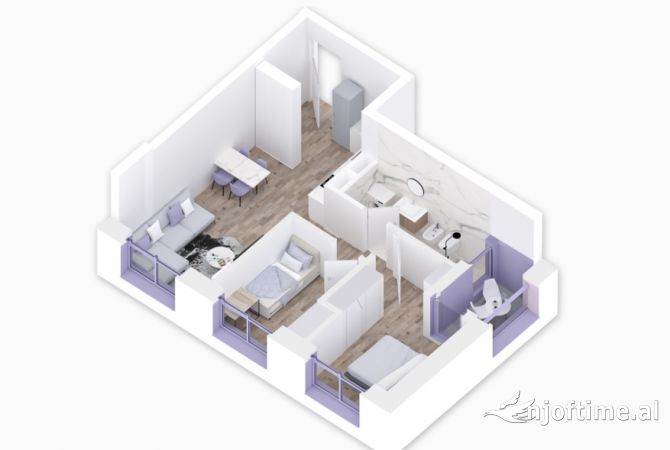 Shtepi ne shitje 1+1 ne Tirane - 102,000 Euro