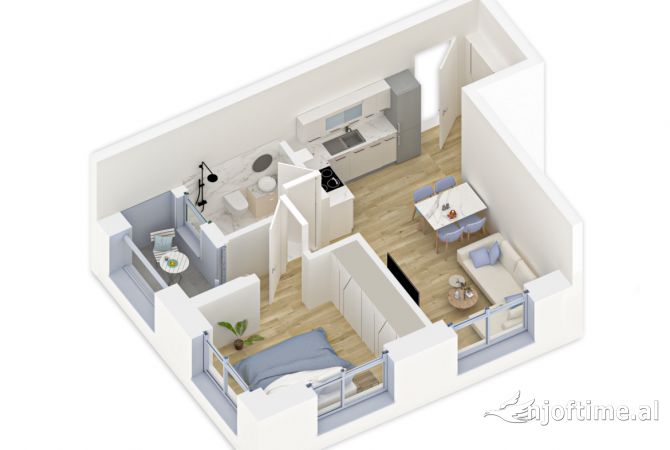 Shtepi ne shitje 1+1 ne Tirane - 82,000 Euro