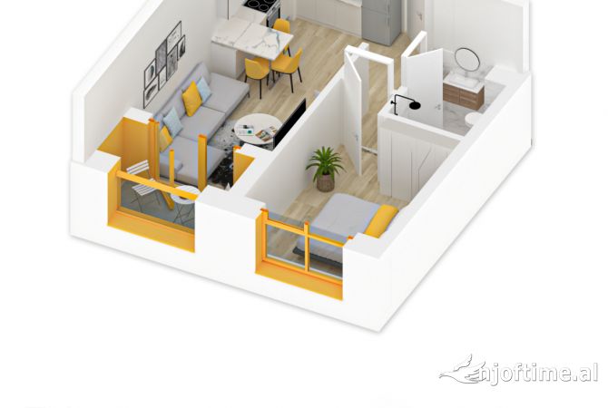Shtepi ne shitje 1+1 ne Tirane - 76,000 Euro