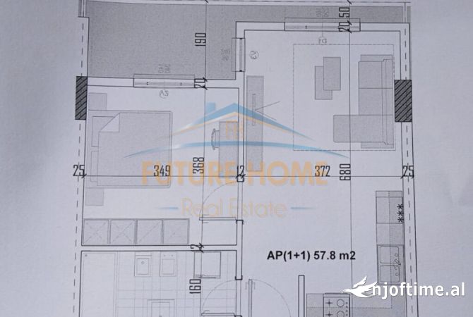 Shtepi ne shitje 1+1 ne Tirane - 65,000 Euro