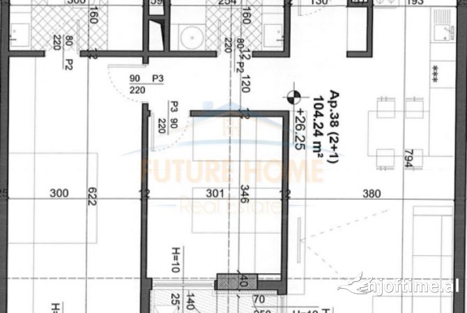 Shtepi ne shitje 2+1 ne Tirane - 155,000 Euro