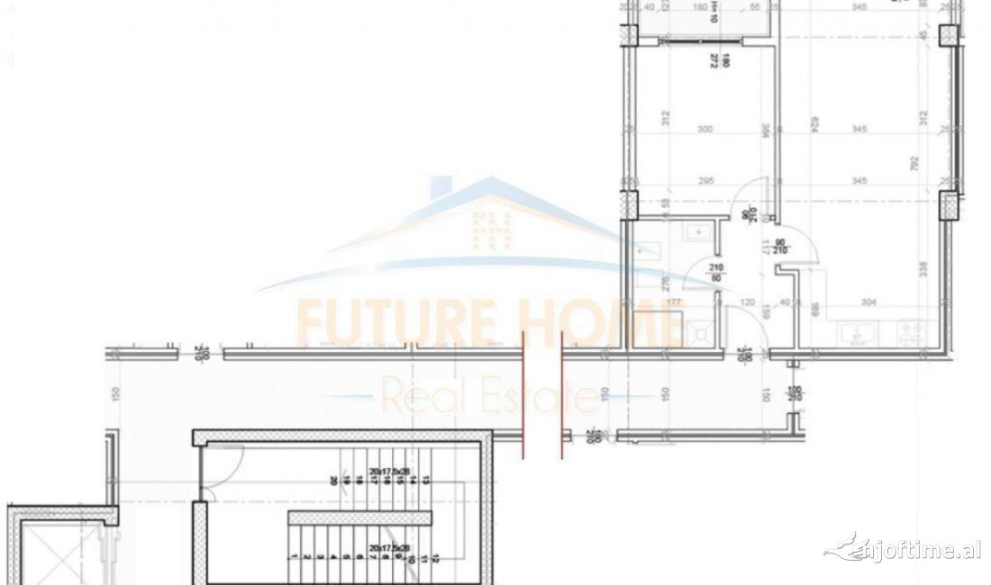Shtepi ne shitje Apartament ne Tirane, 1+1, Mobilimi Bosh, pa mobiluar, Pagesa 178,900  Euro.