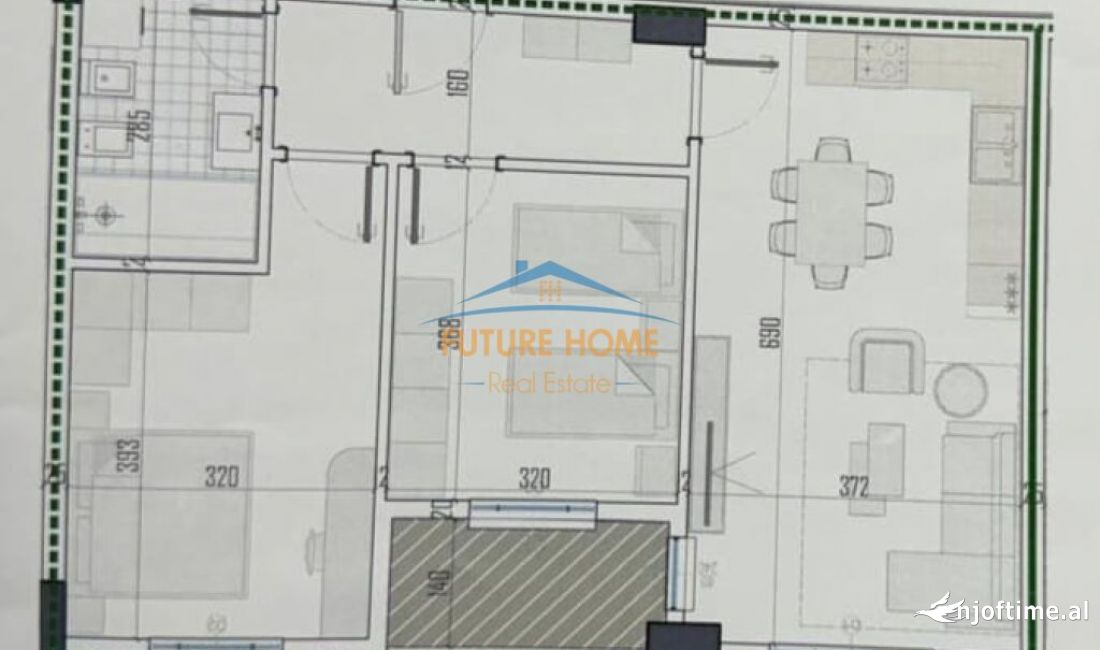 Shtepi ne shitje Apartament ne Tirane, 2+1, Mobilimi Bosh, pa mobiluar, Pagesa 95,000  Euro.