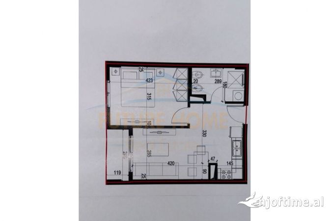 Shtepi ne shitje 1+1 ne Tirane - 57,410 Euro