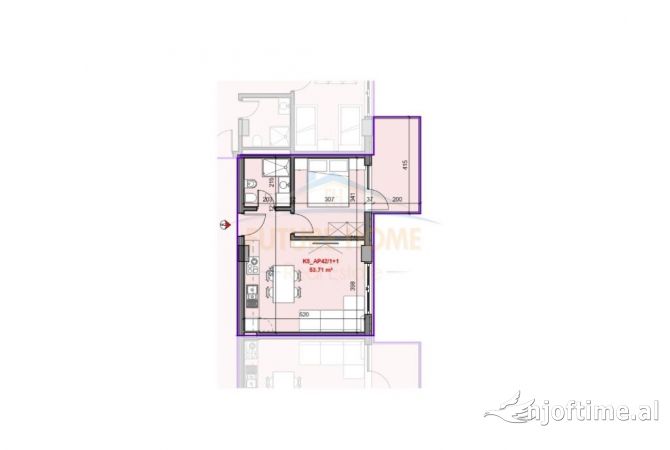 Shtepi ne shitje 1+1 ne Tirane - 111,780 Euro