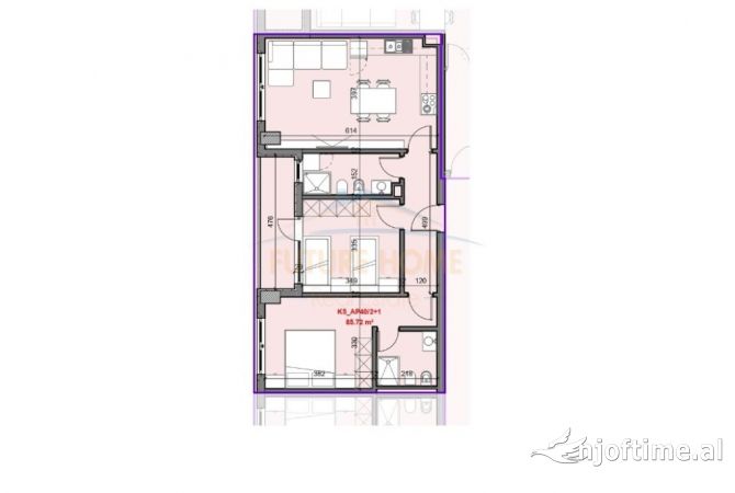 Shtepi ne shitje 2+1 ne Tirane - 178,560 Euro