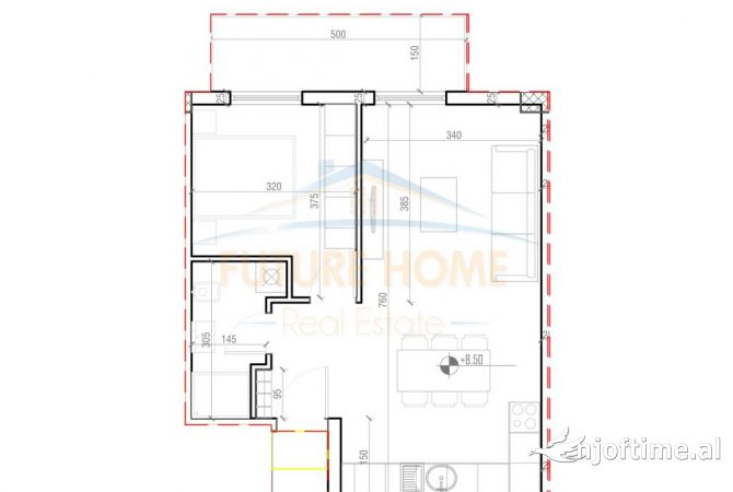 Shtepi ne shitje Apartament ne Tirane, 1+1, Mobilimi E mobiluar, Pagesa 118,338  Euro.