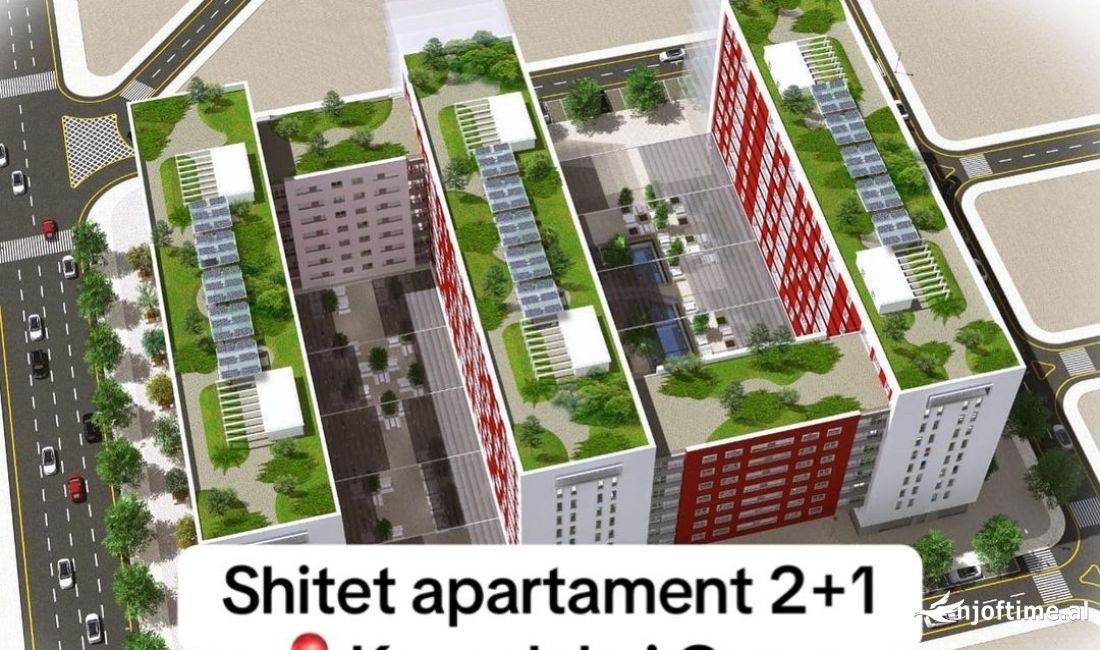 Shtepi ne shitje Apartament ne Tirane, 2+1, Mobilimi Bosh, pa mobiluar, Pagesa 217,000  Euro.