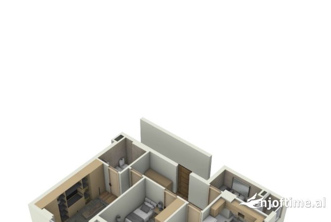 Shtepi ne shitje Apartament ne Tirane, 2+1, Mobilimi Bosh, pa mobiluar, Pagesa 217,000  Euro.