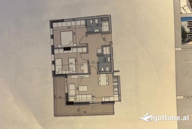 Shtepi ne shitje 1+1 ne Tirane - 85,000 Euro
