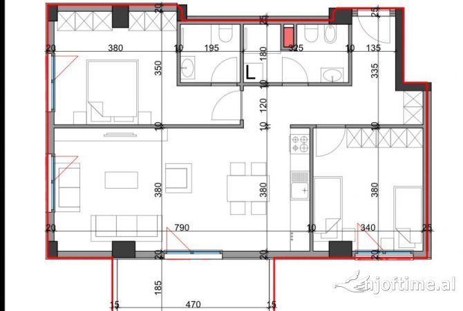 Shtepi ne shitje 2+1 ne Tirane - 178,000 Euro