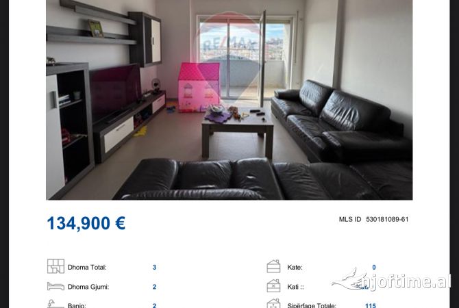 Shtepi ne shitje 2+1 ne Tirane - 134,900 Euro