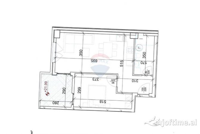 Shtepi ne shitje 1+1 ne Tirane - 106,000 Euro