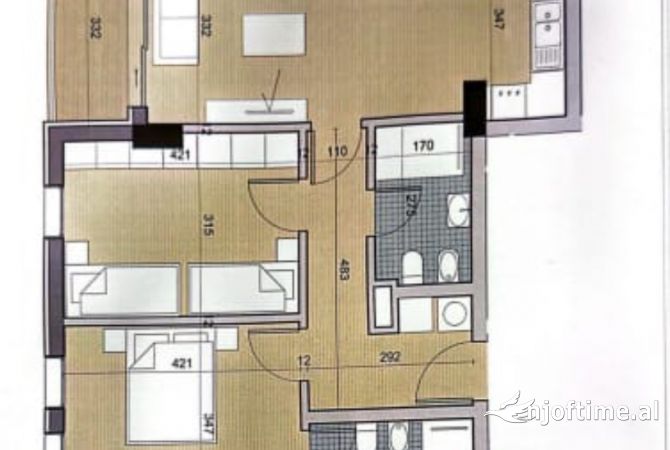 Shtepi ne shitje 2+1 ne Tirane - 120,000 Euro