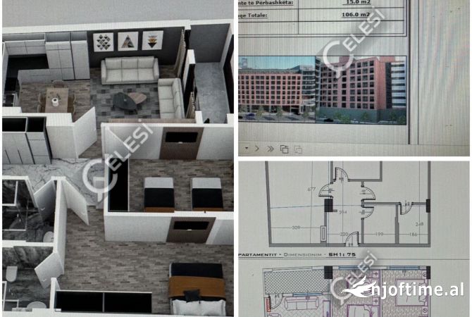 Shtepi ne shitje 2+1 ne Tirane - 175,000 Euro