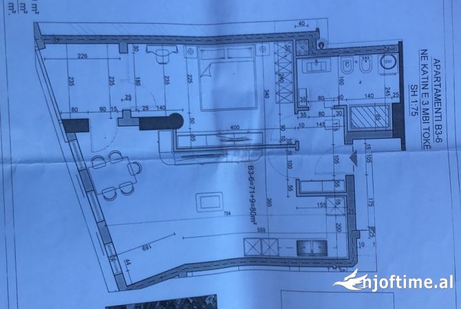 SHITET APARTAMENT 1+1 81M2 210000 EURO MINE PEZA