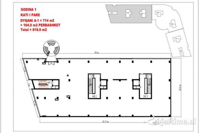 Ambient biznesi me qera 3+1 ne Tirane - 3,500 Euro