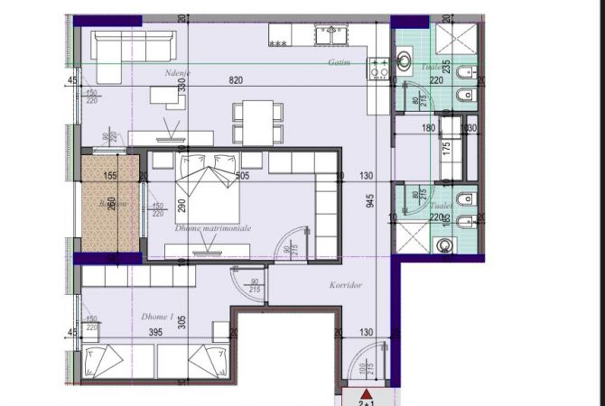 Shtepi ne shitje 2+1 ne Tirane - 144,000 Euro