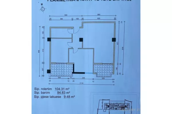 Shtepi ne shitje Apartament ne Tirane, 2+1, Mobilimi E mobiluar, Pagesa 135,000  Euro.