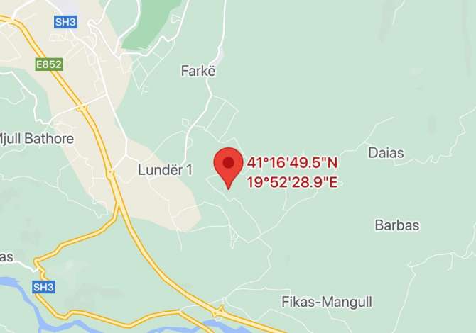 Truall ose Toke ne Tirane - 78,000 Euro