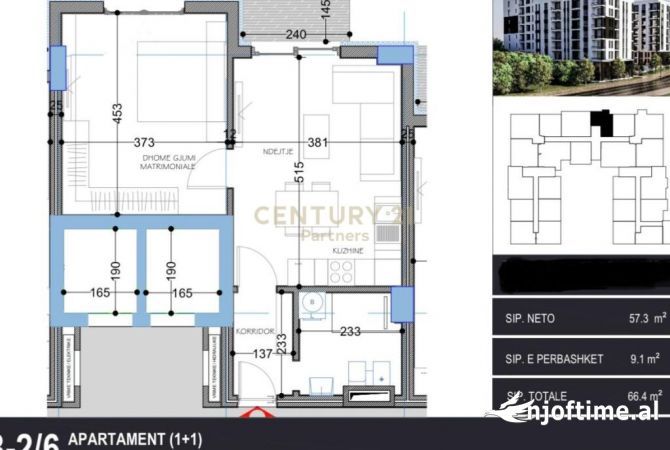 Shtepi ne shitje 1+1 ne Tirane - 63,000 Euro