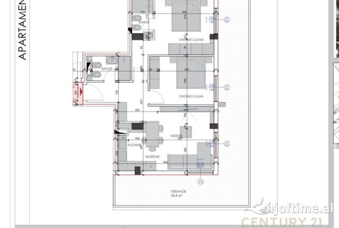 Shtepi ne shitje 2+1 ne Tirane - 160,270 Euro