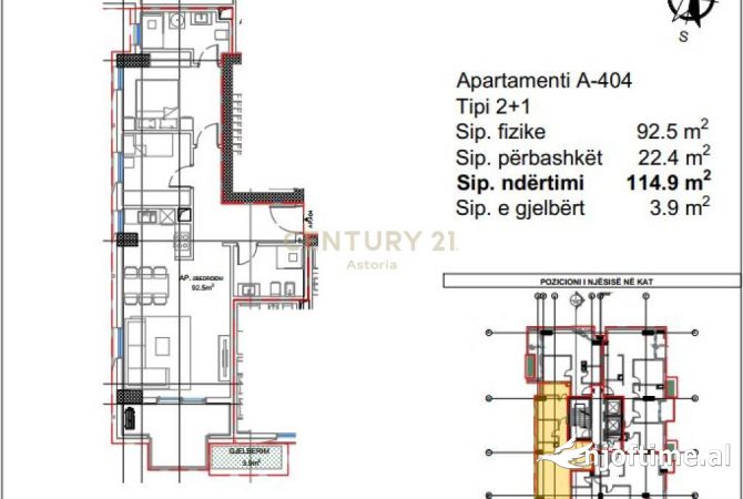 Shtepi ne shitje 2+1 ne Tirane - 385,605 Euro