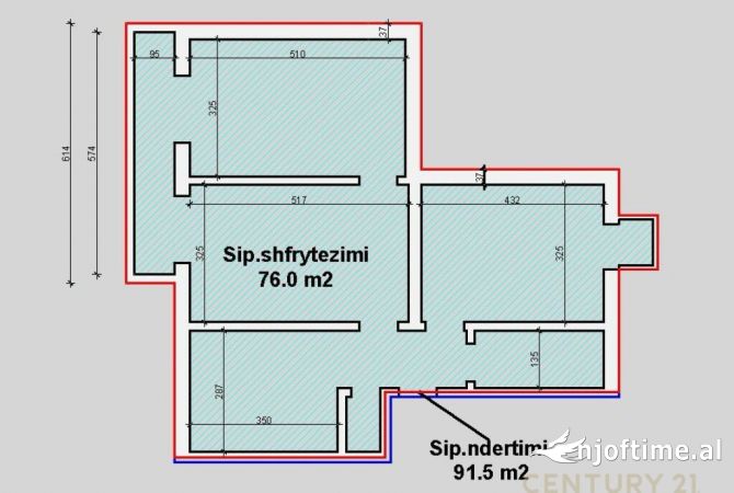 Ambient biznesi me qera 3+1 ne Tirane - 650 Euro