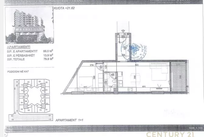 House for Sale 1+1 in Tirana - 136,000 Euro