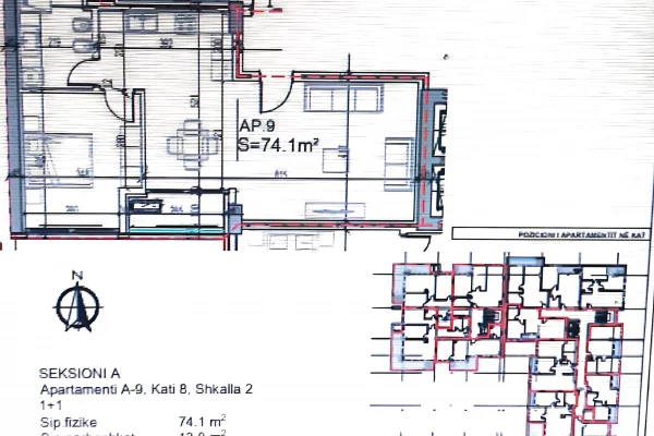 Apartment for sale in Vlora 1+1, Emty