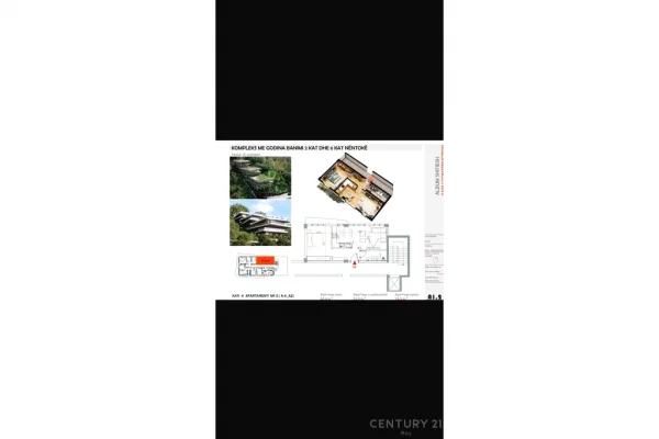 Apartment for sale in Durres 1+1, In Part