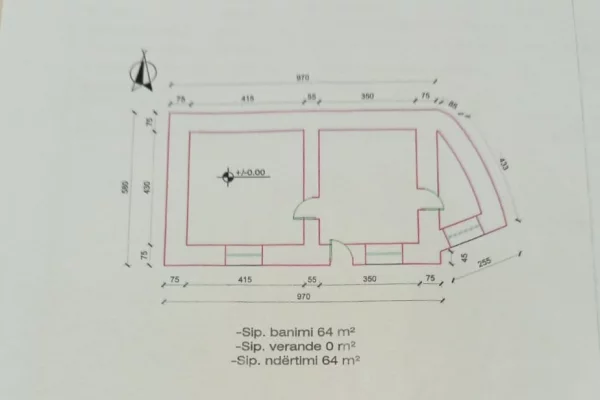 Shtepi ne shitje 2+1 ne Vlore - 450,000 Euro