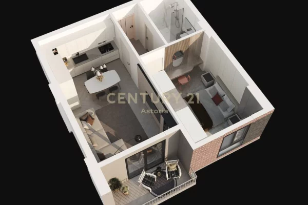 Shtepi ne shitje 1+1 ne Tirane - 88,100 Euro