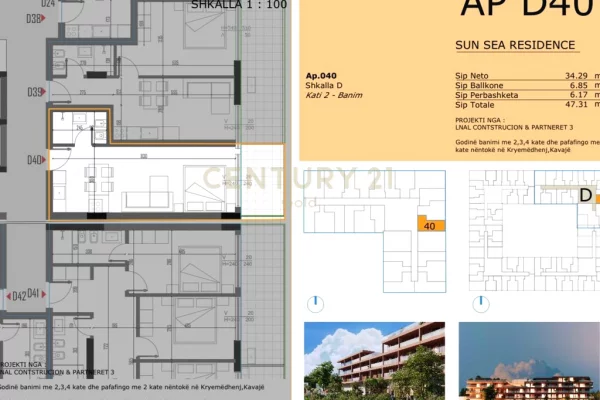 House for Sale 1+1 in Durres - 58,200 Euro