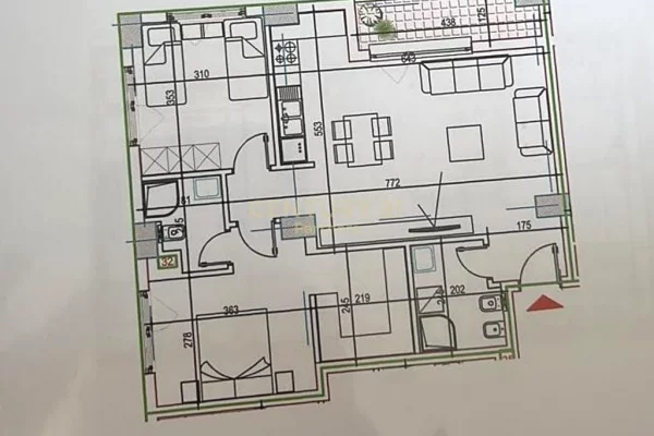 Apartment for sale in Tirana 2+1, Emty