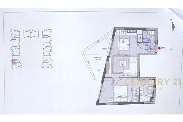 Shtepi ne shitje Apartament ne Tirane, 1+1, Mobilimi E mobiluar, Pagesa 200,000  Euro.