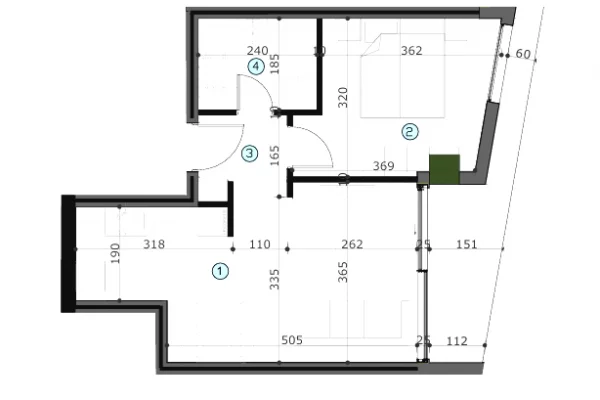 Appartamento in vendita a Tirana 1+1, Vuoto