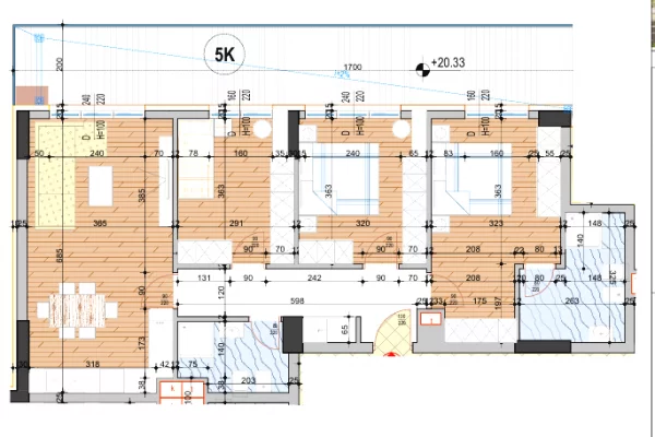 Apartment for sale in Tirana 3+1, Emty