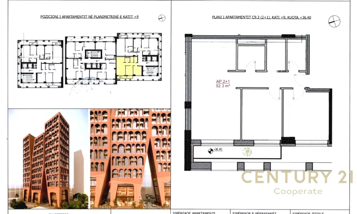 Apartment for sale in Tirana 2+1, Emty