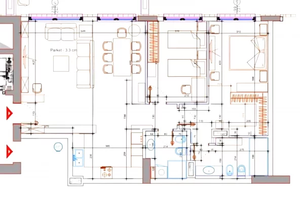Apartment for sale in Tirana 2+1, Furnished