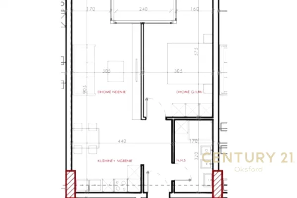 House for Sale 1+1 in Tirana - 86,000 Euro