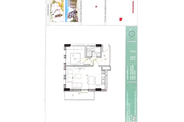 Shtepi ne shitje Apartament ne Tirane, 1+1, Mobilimi Bosh, pa mobiluar, Pagesa 94,000  Euro.
