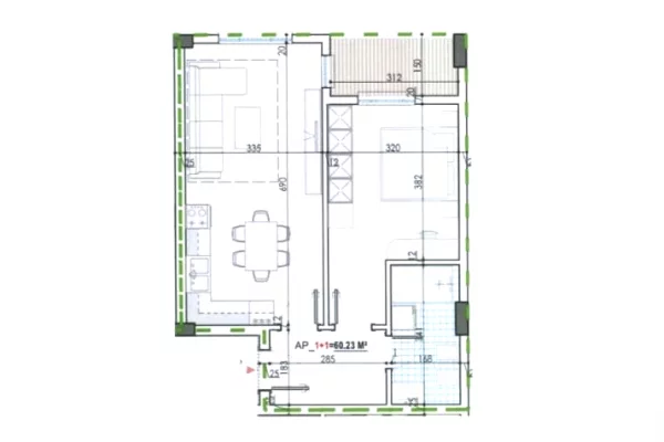 Shtepi ne shitje 1+1 ne Tirane - 56,000 Euro