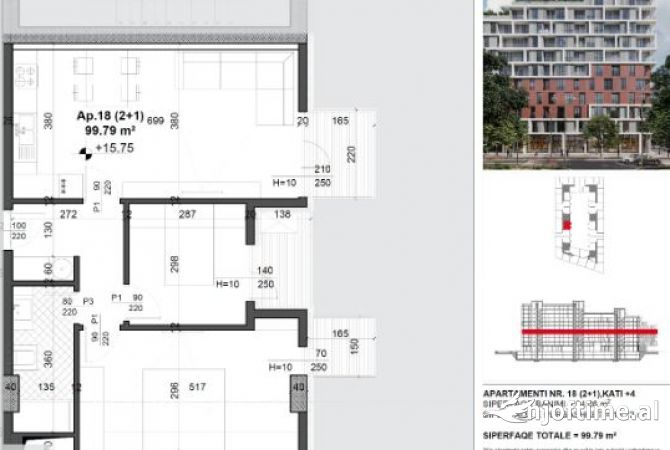 Shtepi ne shitje 2+1 ne Tirane - 139,720 Euro