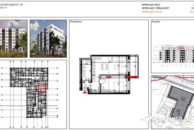 Shtepi ne shitje 1+1 ne Tirane - 80,850 Euro