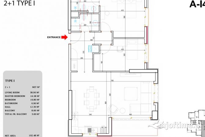 Shtepi ne shitje 2+1 ne Tirane - 213,048 Euro