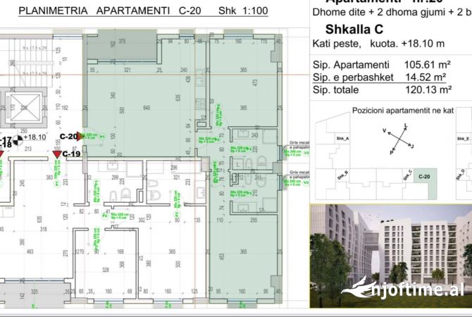 Shtepi ne shitje 2+1 ne Tirane - 174,188 Euro