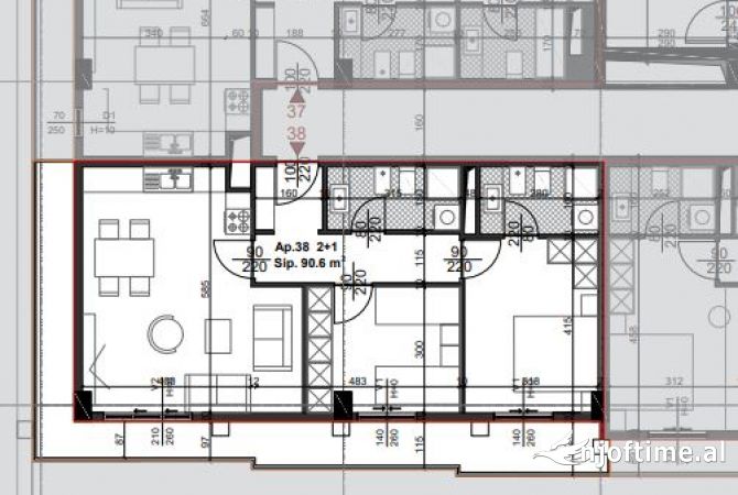 Shtepi ne shitje 2+1 ne Tirane - 147,000 Euro